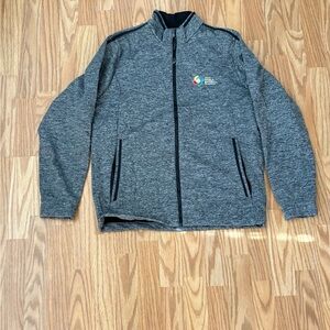 Antigua Gray Full-Zip Jacket
